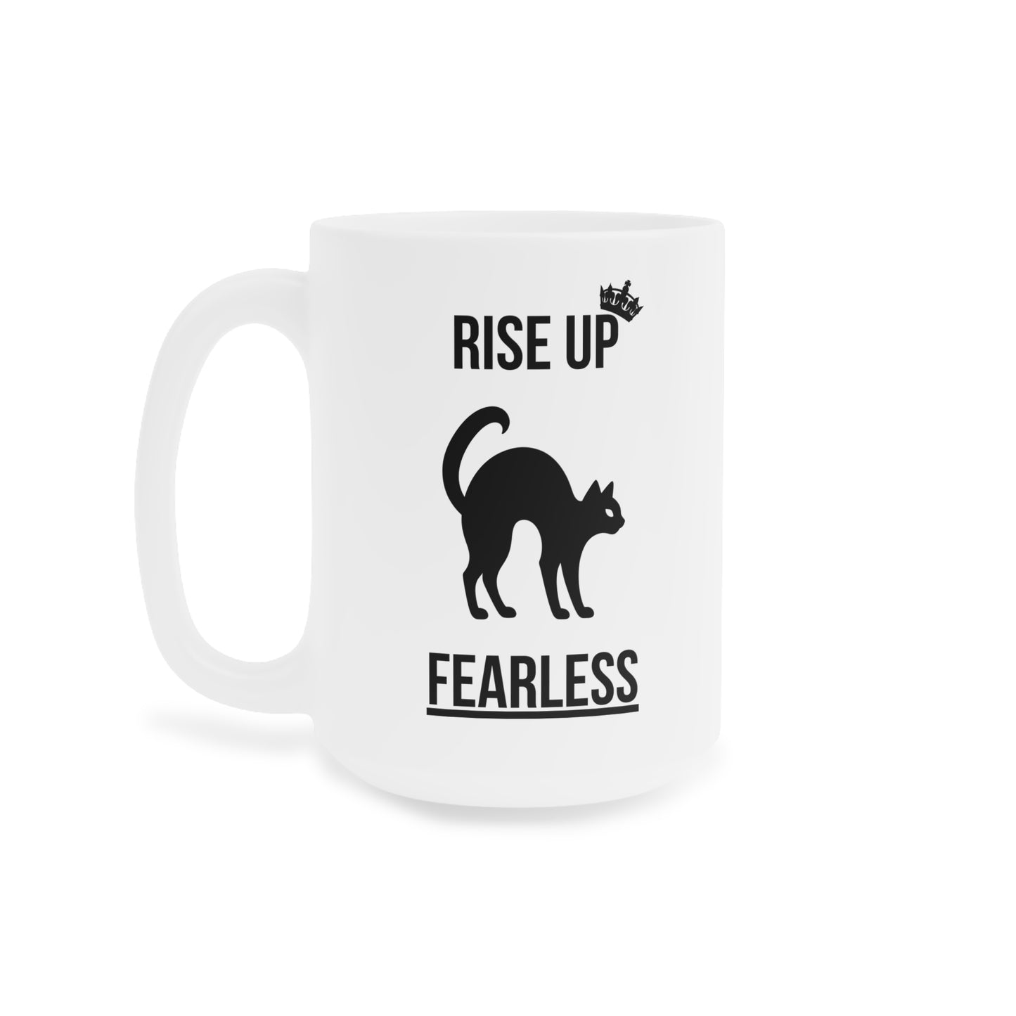 Rise up fearless (1) - White Halloween Mug (CAD)