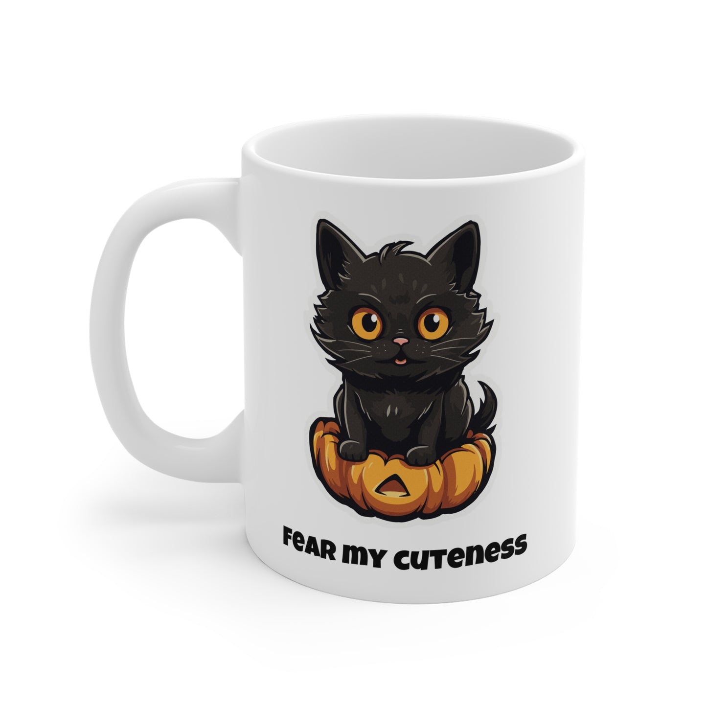 Fear my cuteness (1) - White Halloween Mug (CAD)