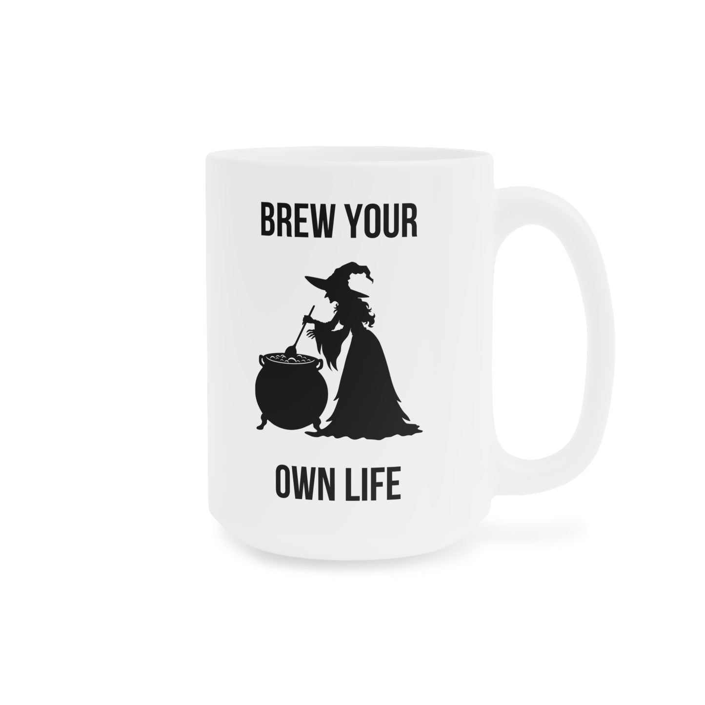 Brew your own life (2) - White Halloween Mug (CAD)