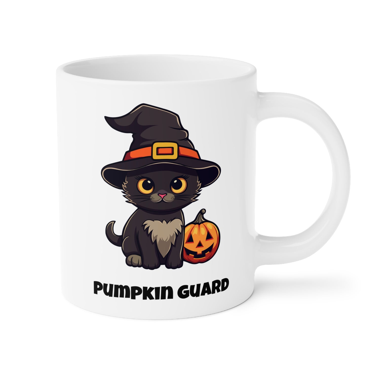 Pumpkin guard (1) - White Halloween Mug (CAD)