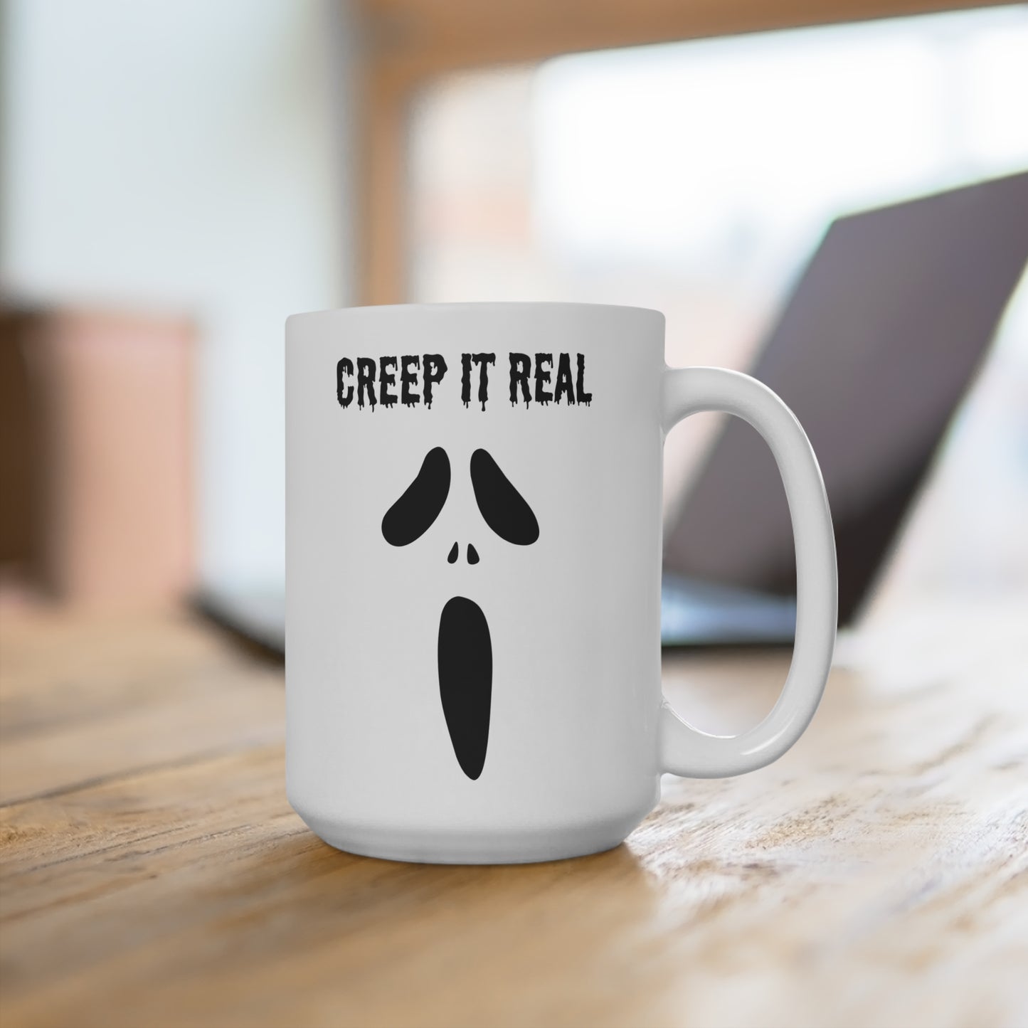 Creep it real (1) - White Halloween Mug (CAD)