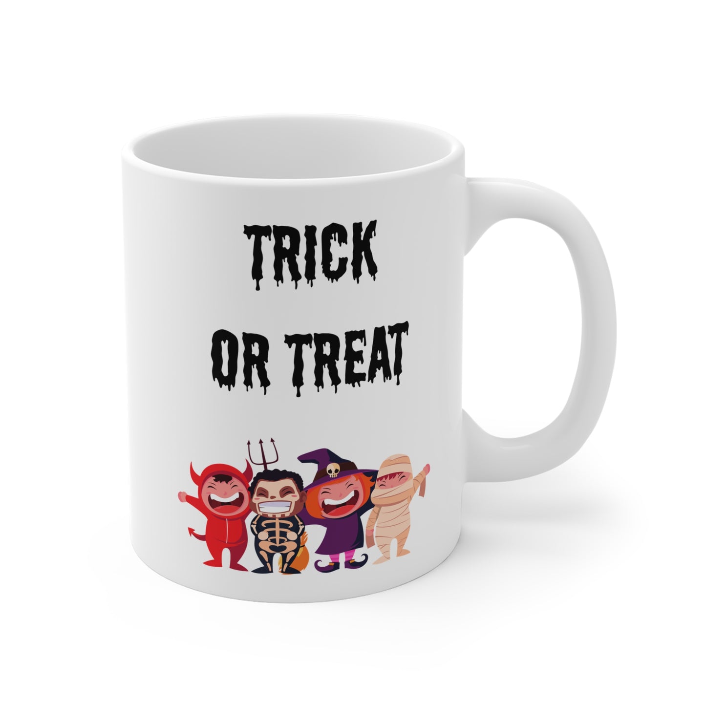Trick or treat (1) - White Halloween Mug (CAD)