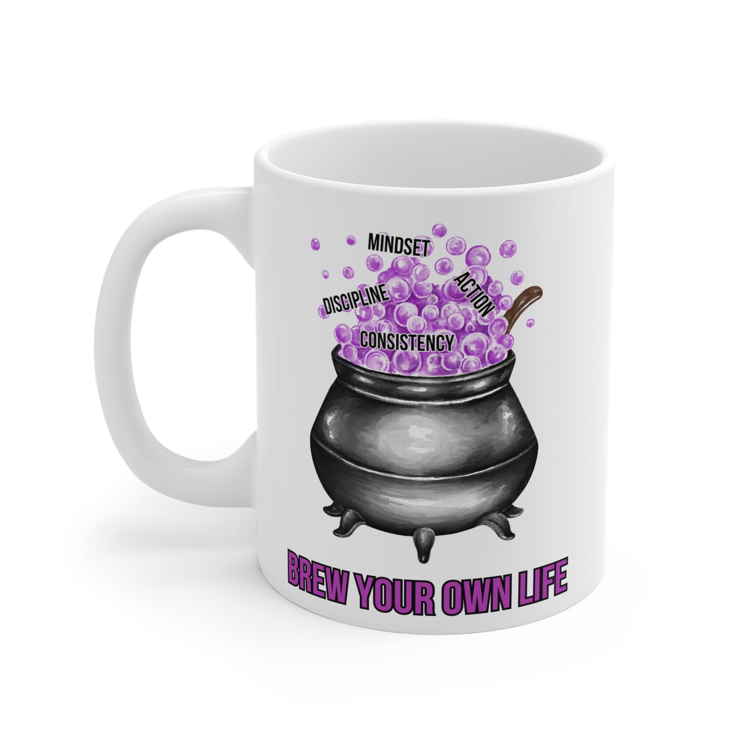 Brew your own life (1) - White Halloween Mug (CAD)