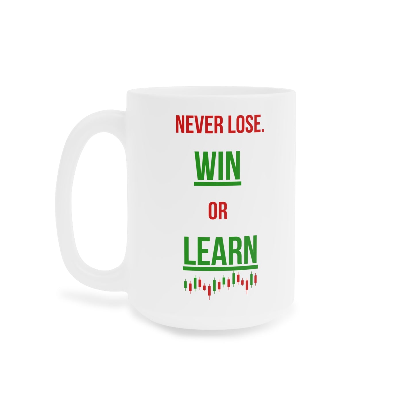 Never Lose, I Win or Learn (2) - White Trading Mug (CAD)