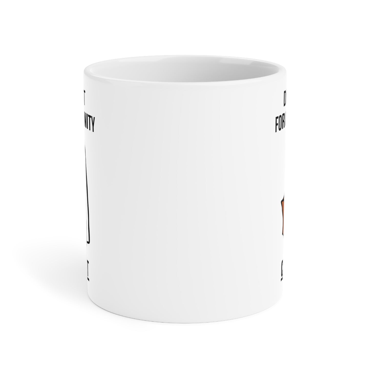 Create your opportunity - White Halloween Mug (CAD)