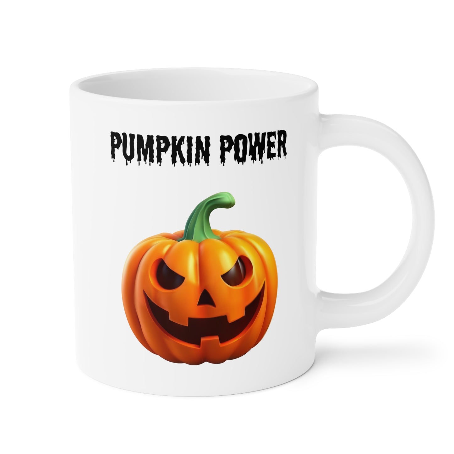 Pumpkin power (1) - White Halloween Mug (CAD)