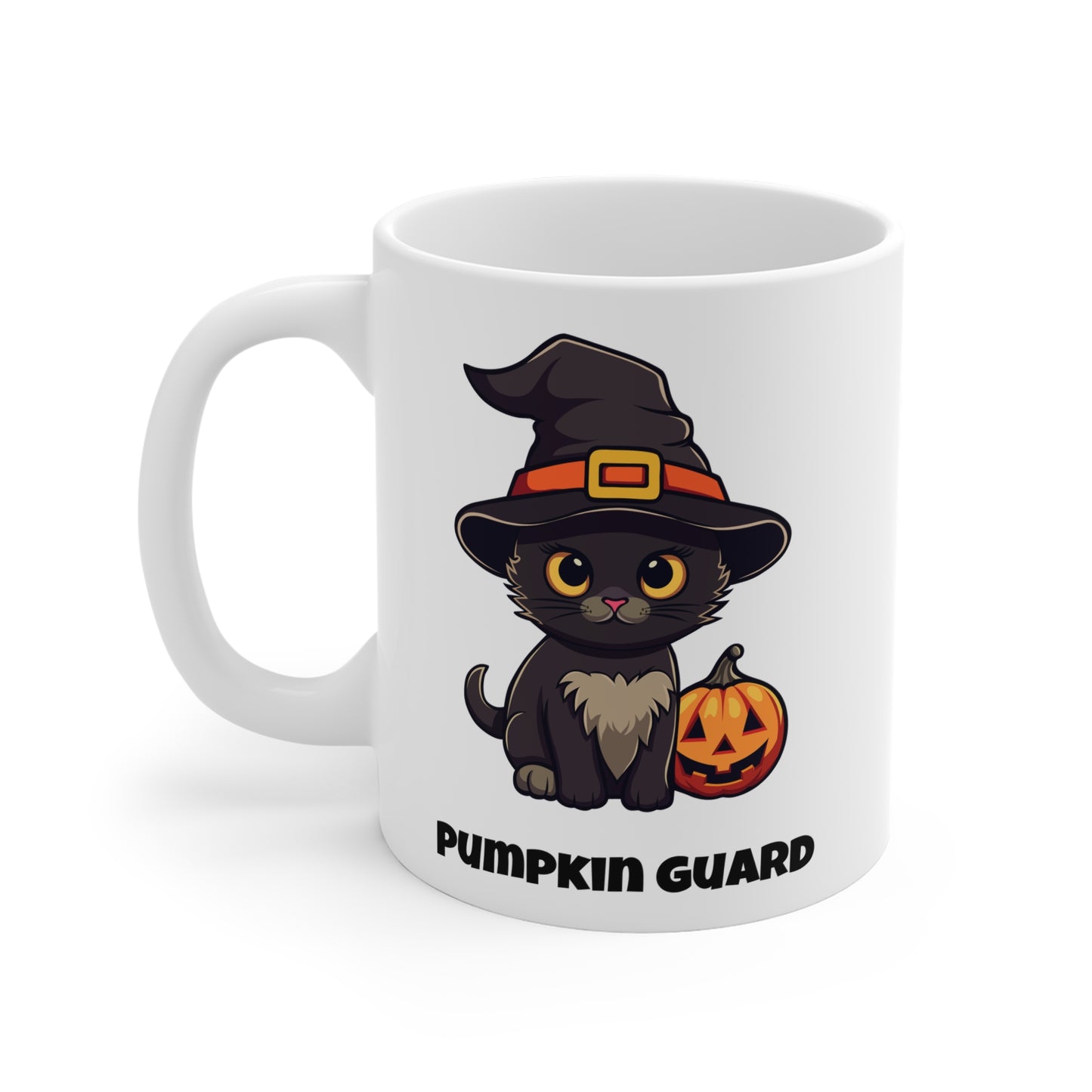 Pumpkin guard (1) - White Halloween Mug (CAD)