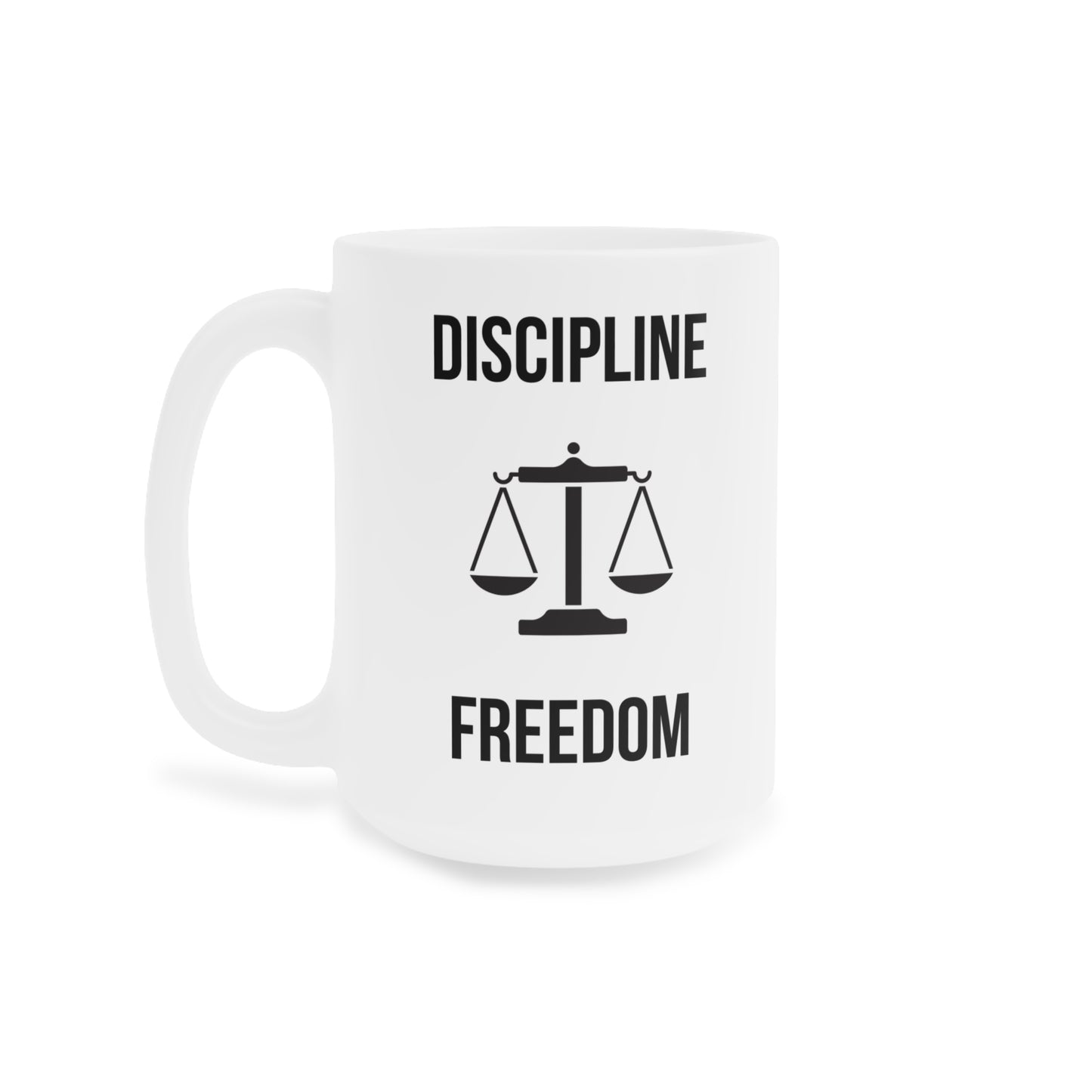 Discipline Equals Freedom (4) - White Motivation Mug (CAD)
