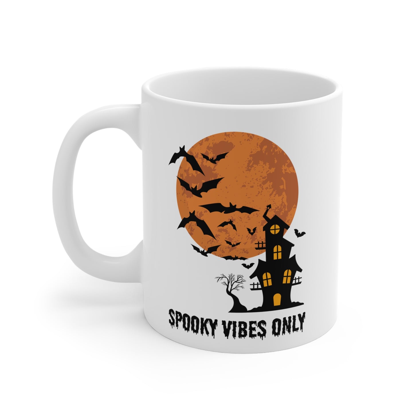 Spooky vibes only (1) - White Halloween Mug (CAD)