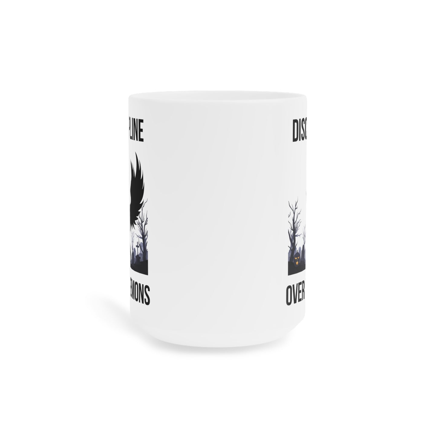 Discipline over demons (1) - White Halloween Mug (CAD)