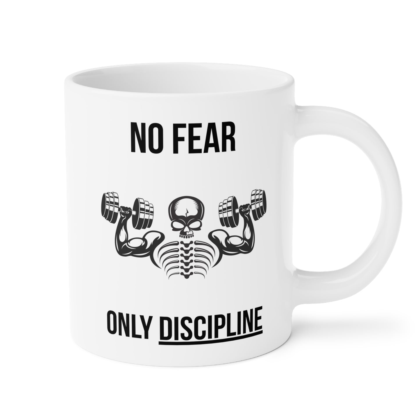 No fear, only discipline - White Halloween Mug (CAD)