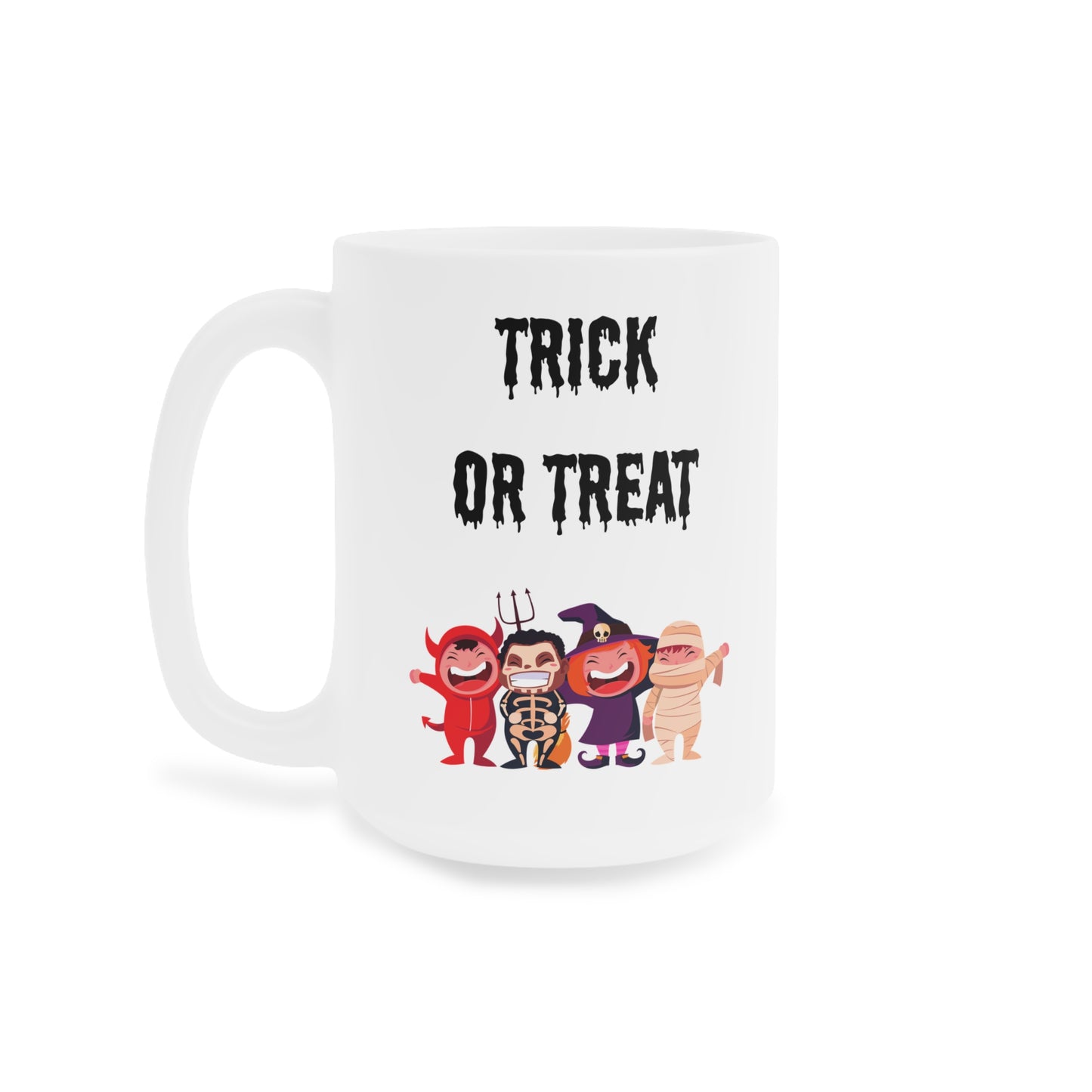 Trick or treat (1) - White Halloween Mug (CAD)