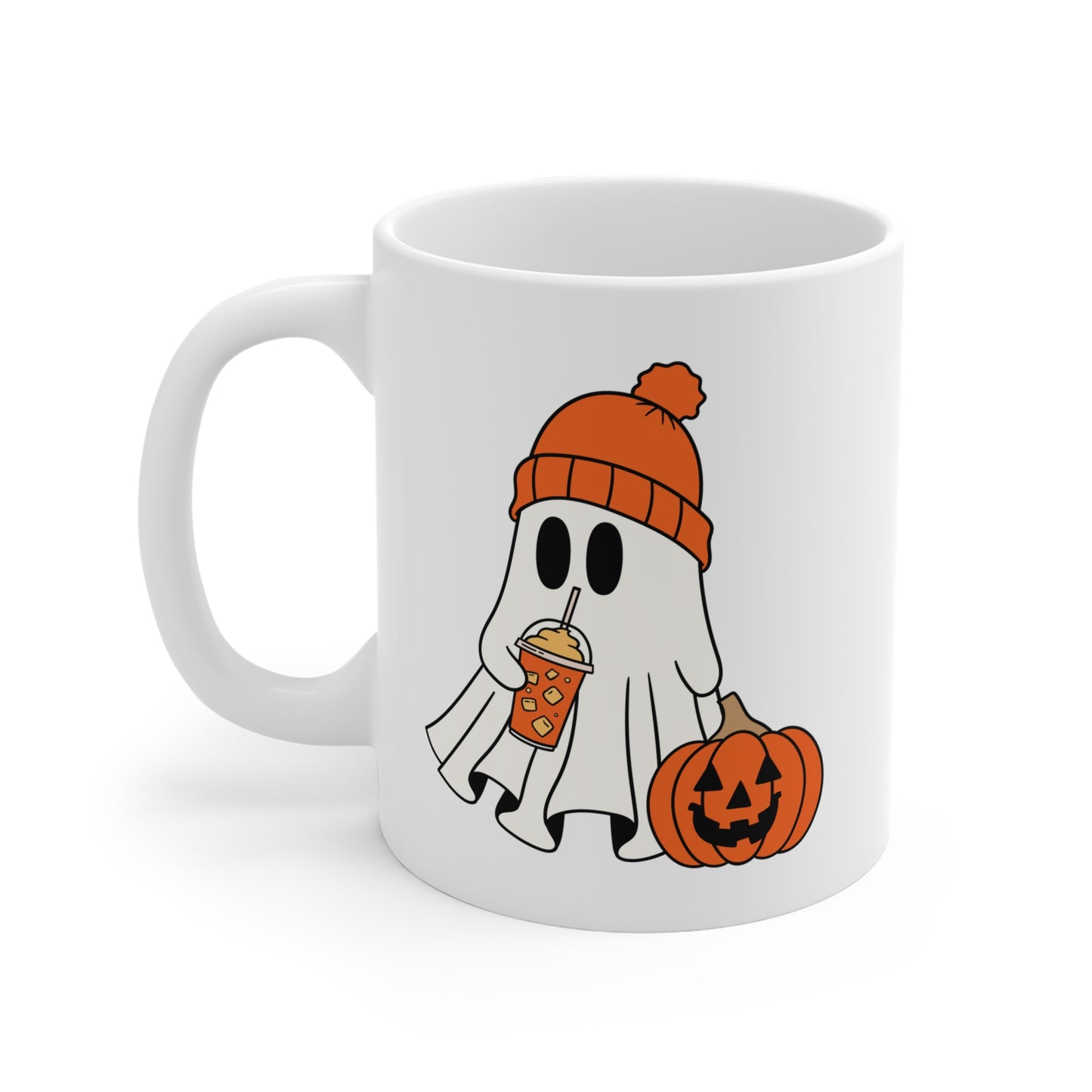Ghost (1) - White Halloween Mug (CAD)