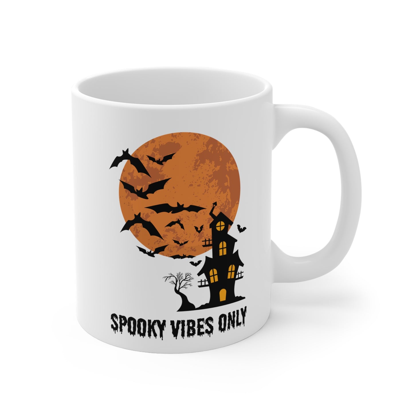 Spooky vibes only (1) - White Halloween Mug (CAD)