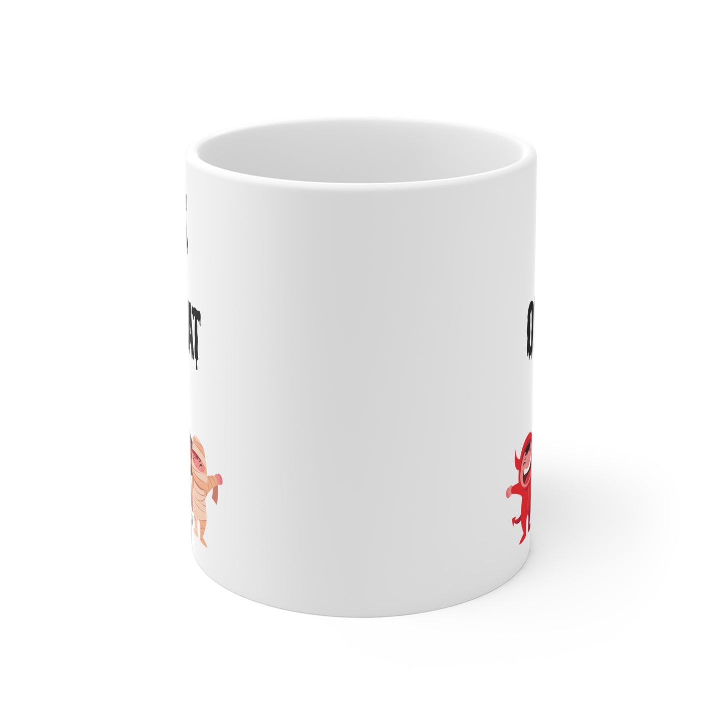 Trick or treat (1) - White Halloween Mug (CAD)