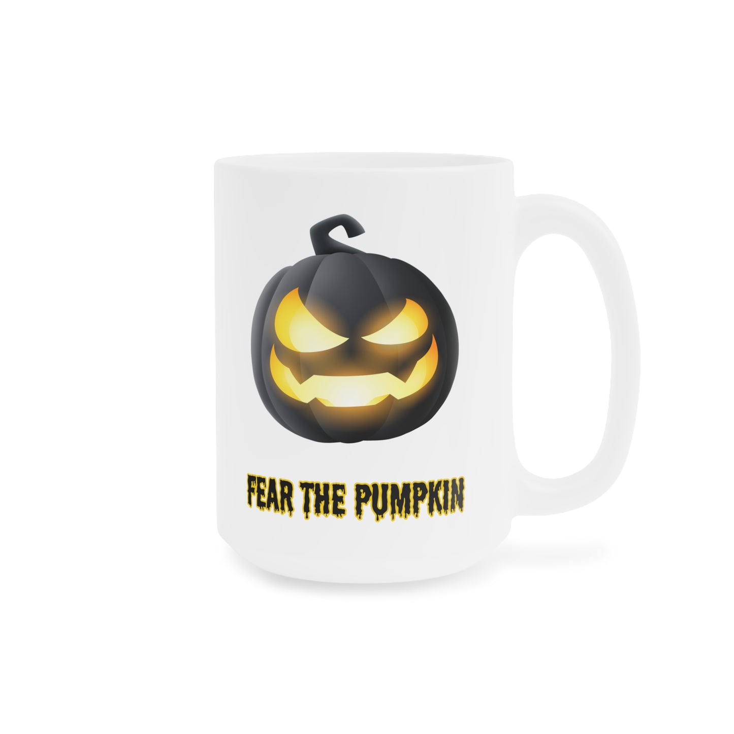 Fear de pumpkin (1) - White Halloween Mug (CAD)