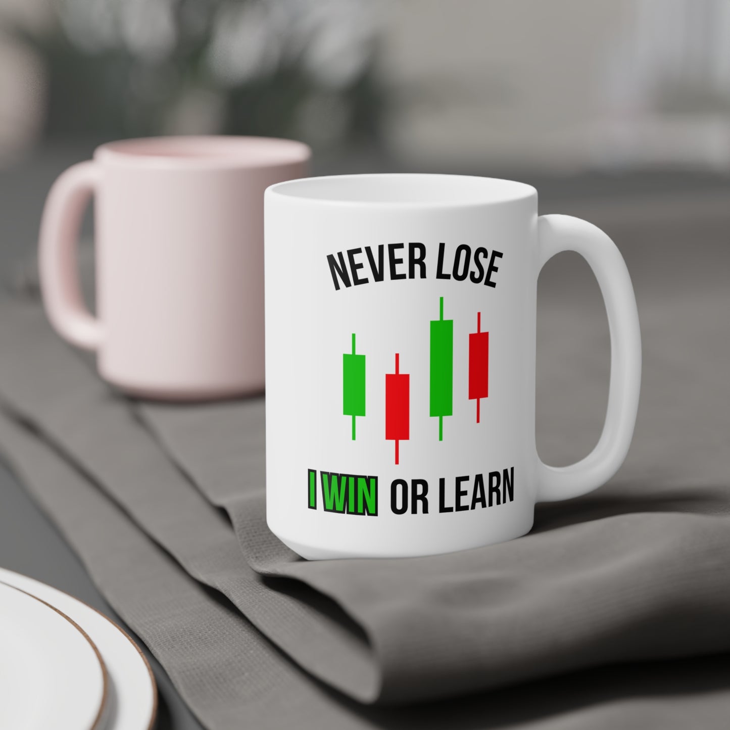 Never Lose, I Win or Learn (1) - White Trading Mug (CAD)
