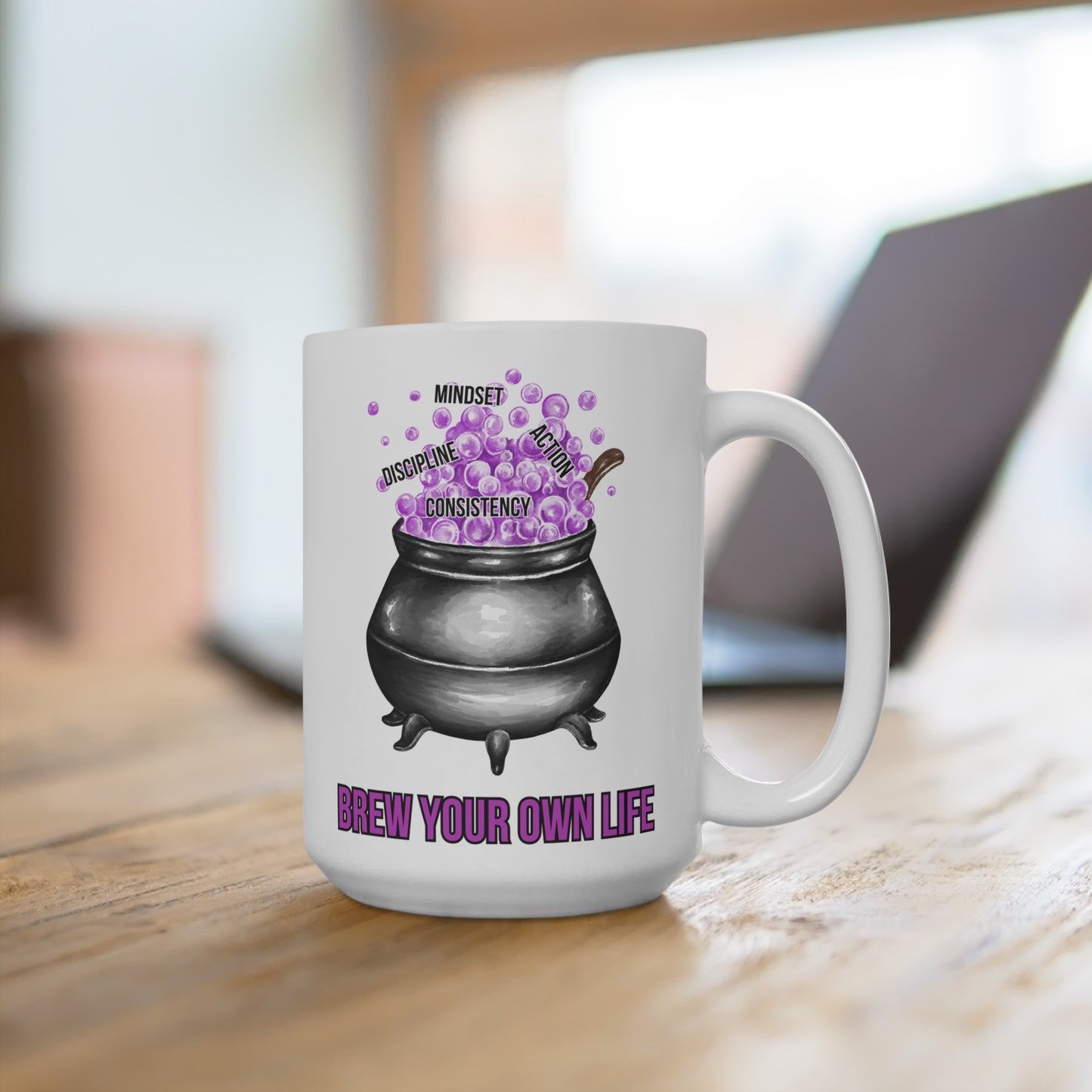 Brew your own life (1) - White Halloween Mug (CAD)