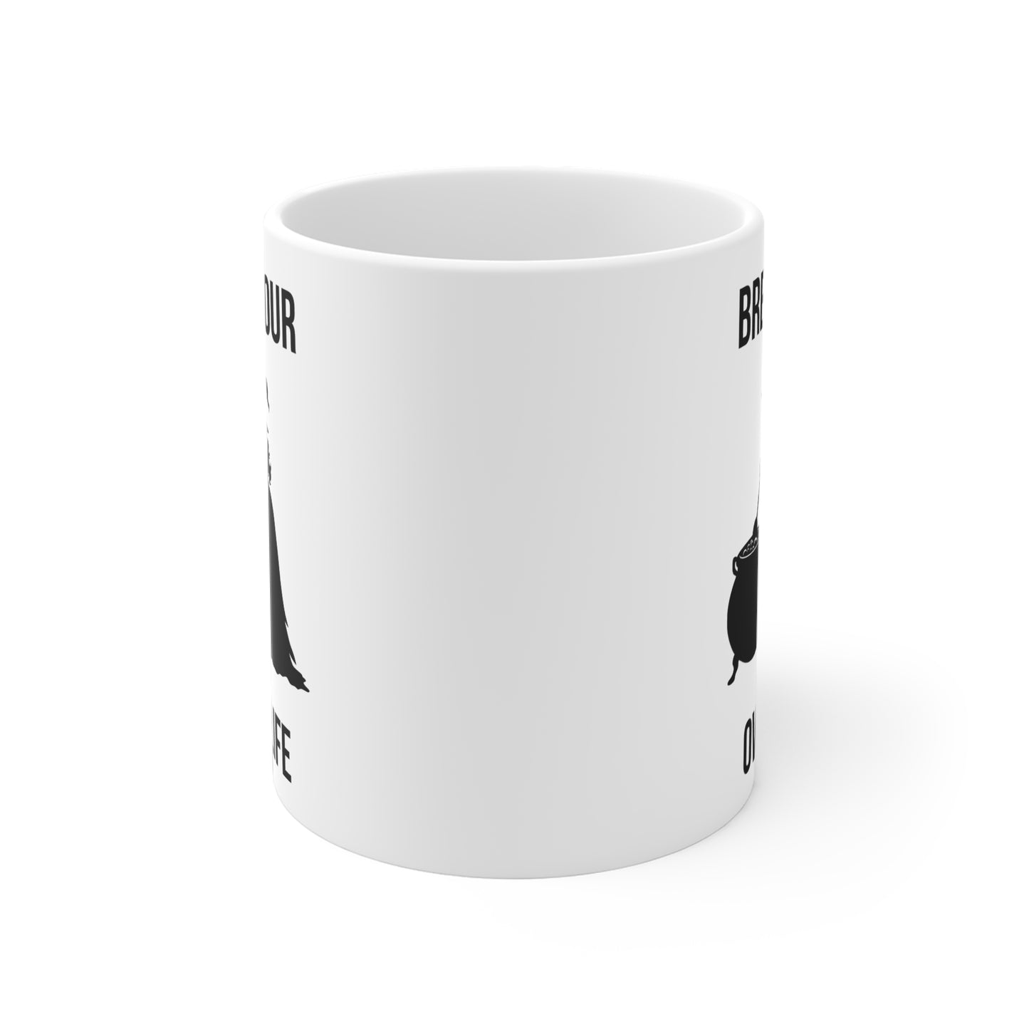 Brew your own life (2) - White Halloween Mug (CAD)
