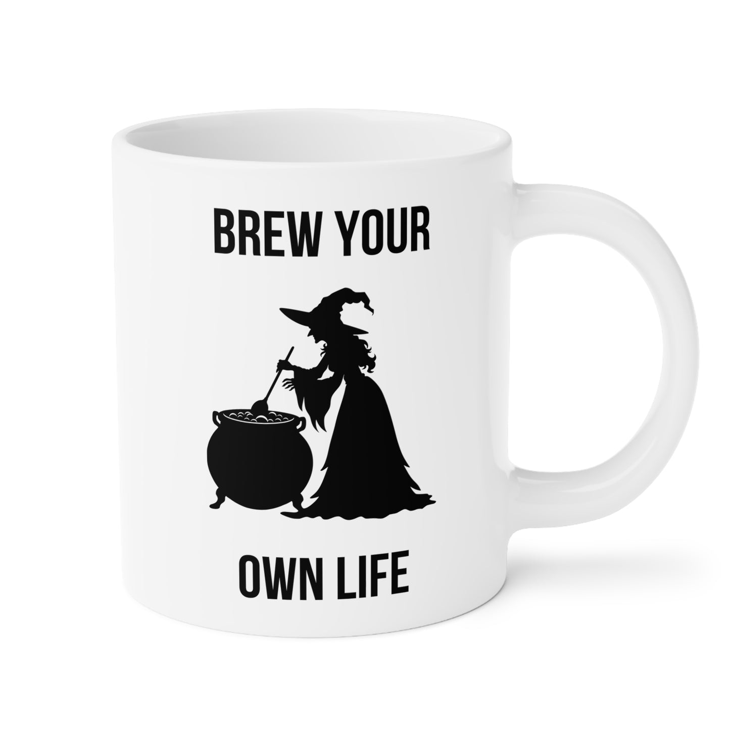 Brew your own life (2) - White Halloween Mug (CAD)